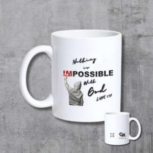 TAZZA "NOTHING IS IMPOSSIBILE WITH GOD"